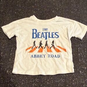 The Beatles Abbey Road Kids T-Shirt - White and Orange